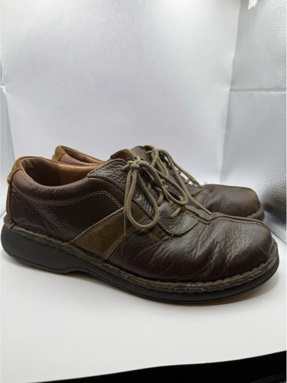 Clarks 30347 Active Air Men's Brown Leather/Suede Casual Oxford Shoes Size 10.5